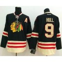 Blackhawks #9 Bobby Hull Black 2015 Winter Classic Stitched Jersey