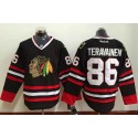 Blackhawks #86 Teuvo Teravainen Black Stitched Jersey