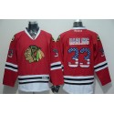 Blackhawks #33 Scott Darling Red USA Flag Fashion Stitched Jersey