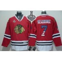 Blackhawks #7 Brent Seabrook Red USA Flag Fashion 2015 Stanley Cup Stitched Jersey