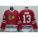 Blackhawks #13 CM Punk Red Stitched Jersey