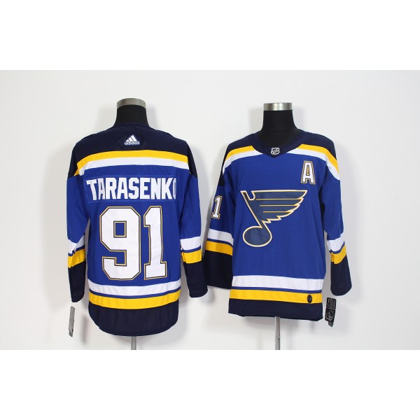 Adidas St. Louis Blues #91 Vladimir Tarasenko Navy Blue Stitched Jersey