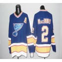 Blues CCM Throwback #2 Macinnis Blue Stitched Jersey