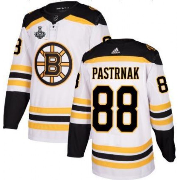 Boston Bruins #88 David Pastrnak White 2019 Stanley Cup Final Bound Breakaway Stitched Adidas Jersey