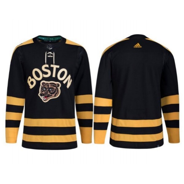 Boston Bruins Blank Black Classic Primegreen Stitched Jersey