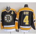 Bruins #4 Bobby Orr Black CCM Throwback New Stitched Jersey