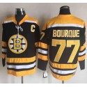 Bruins #77 Ray Bourque Black Yellow CCM Throwback New Stitched Jersey