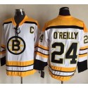 Bruins #24 Terry O'Reilly White CCM Throwback Stitched Jersey