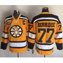 Bruins #77 Ray Bourque Yellow Winter Classic CCM Throwback Stitched Jersey