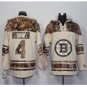 Bruins #4 Bobby Orr Cream Camo Stitched Jersey