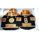 Bruins #8 Cam Neely Black Sawyer Hooded Sweatshirt Stitched Jersey