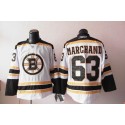 Bruins #63 Brad Marchand White Stitched Jersey