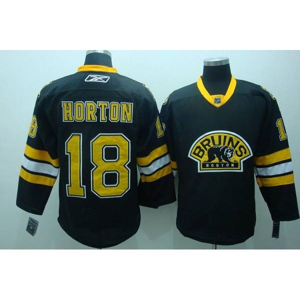 Bruins #18 Horton Stitched Black Third Jersey