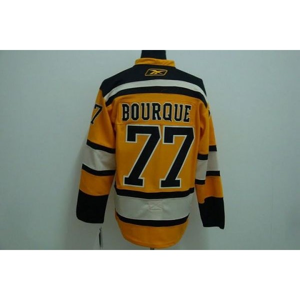Bruins #77 Ray Bourque Stitched Winter Classic Yellow Jersey