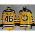 Bruins #46 David Krejci Stitched Winter Classic Yellow Jersey