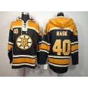 Bruins #40 Tuukka Rask Black Sawyer Hooded Sweatshirt Stitched Jersey