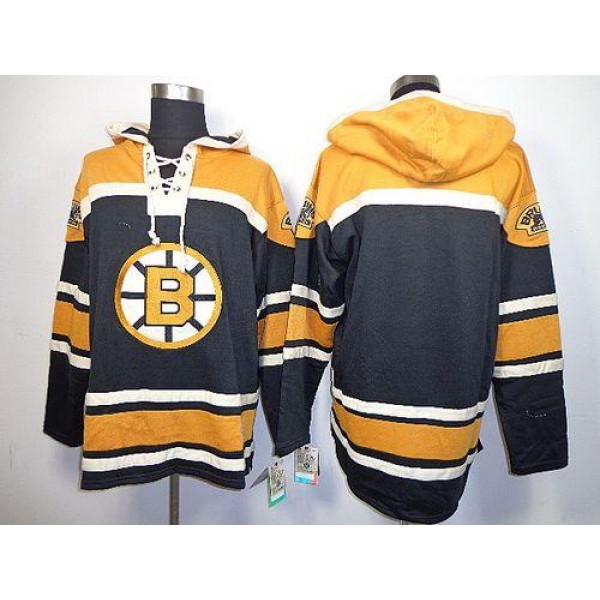 Bruins Blank Black Sawyer Hooded Sweatshirt Stitched Jersey