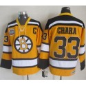 Bruins #33 Zdeno Chara Yellow Winter Classic CCM Throwback Stitched Jersey