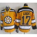 Bruins #17 Milan Lucic Yellow Winter Classic CCM Throwback Stitched Jersey