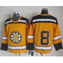 Bruins #8 Cam Neely Yellow CCM Throwback Stitched Jersey