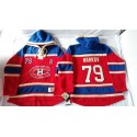 Canadiens #79 Andrei Markov Red Sawyer Hooded Sweatshirt Stitched Jersey