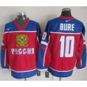 Canucks #10 Pavel Bure Red Blue Nike Throwback Stitched Jersey