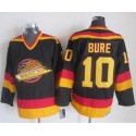 Canucks #10 Pavel Bure Black Gold CCM Throwback Stitched Jersey