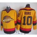 Canucks #10 Pavel Bure Gold CCM Throwback Stitched Jersey