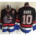 Canucks #10 Pavel Bure Black Blue CCM Throwback Stitched Jersey