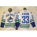 Canucks #33 Henrik Sedin White Stitched Jersey