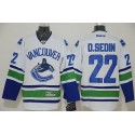 Canucks #22 Daniel Sedin White Stitched Jersey