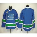 Canucks 2011 Stanley Cup Finals Blank Blue Third Stitched Jersey
