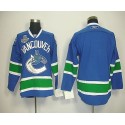 Canucks 2011 Stanley Cup Finals Blank Blue Stitched Jersey