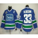 Canucks 2011 Stanley Cup Finals #33 Henrik Sedin Blue Third Stitched Jersey