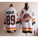 Canucks #89 Alexander Mogilny Stitched White CCM Throwback Jersey