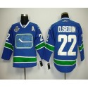 Canucks 2011 Stanley Cup Finals #22 D.Sedin Blue Third Stitched Jersey