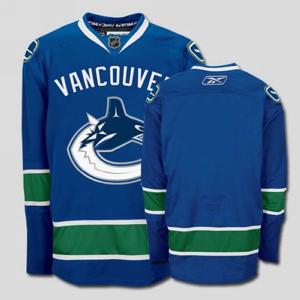 Canucks Blank Stitched Blue Jersey