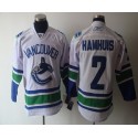 Canucks #2 Hamhuis White Stitched Jersey