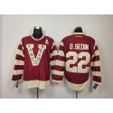 Canucks #22 Daniel Sedin Red Stitched Jersey