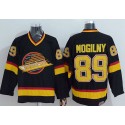 Canucks #89 Alexander Mogilny Stitched Black CCM Throwback Jersey