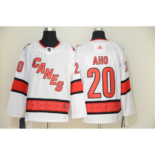 Carolina Hurricanes #20 Sebastian Aho White Stitched Jersey