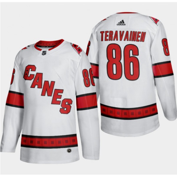 Carolina Hurricanes #86 Teuvo Teravainen White Stitched Jersey