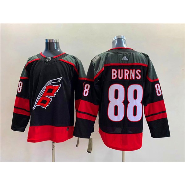 Carolina Hurricanes #88 Brent Burns Black Stitched Jersey