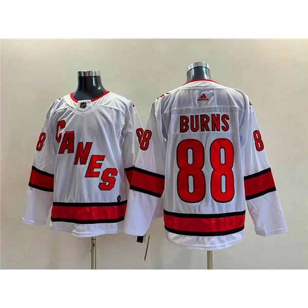 Carolina Hurricanes #88 Brent Burns White Stitched Jersey