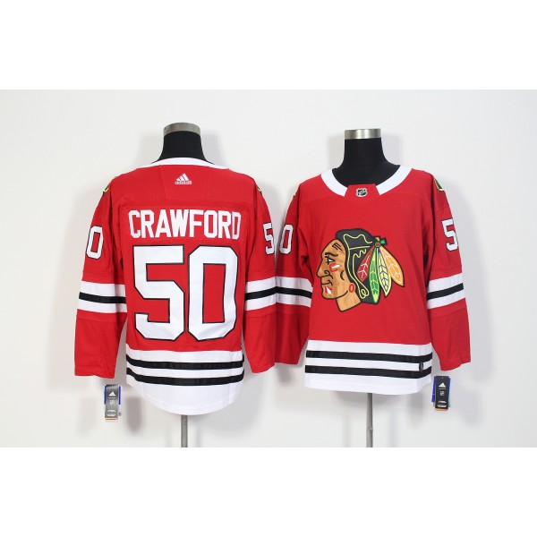 Chicago Blackhawks #50 Corey Crawford Red Stitched Adidas Jersey