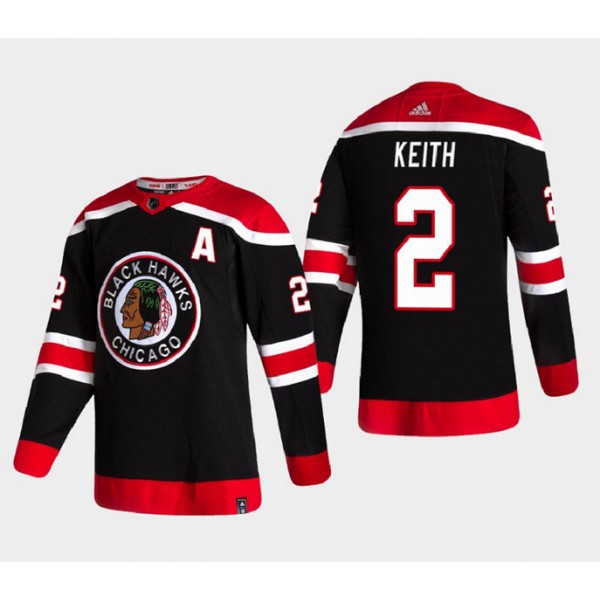 Chicago Blackhawks #2 Duncan Keith Black Stitched Jersey
