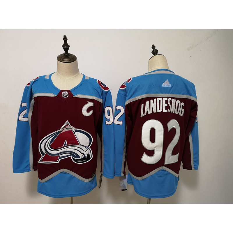 Colorado Avalanche #92 Gabriel Landeskog Burgundy Stitched Adidas Jersey