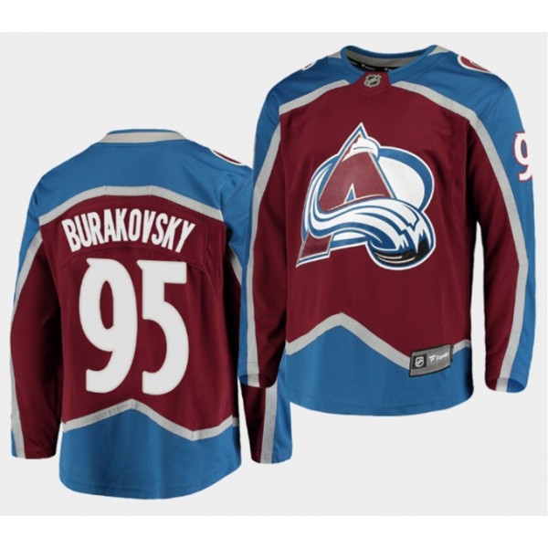Colorado Avalanche #95 Andre Burakovsky Red Stitched Jersey