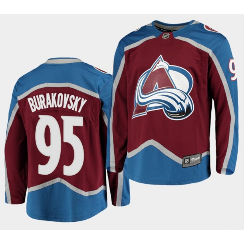 Colorado Avalanche #95 Andre Burakovsky Red Stitched Jersey