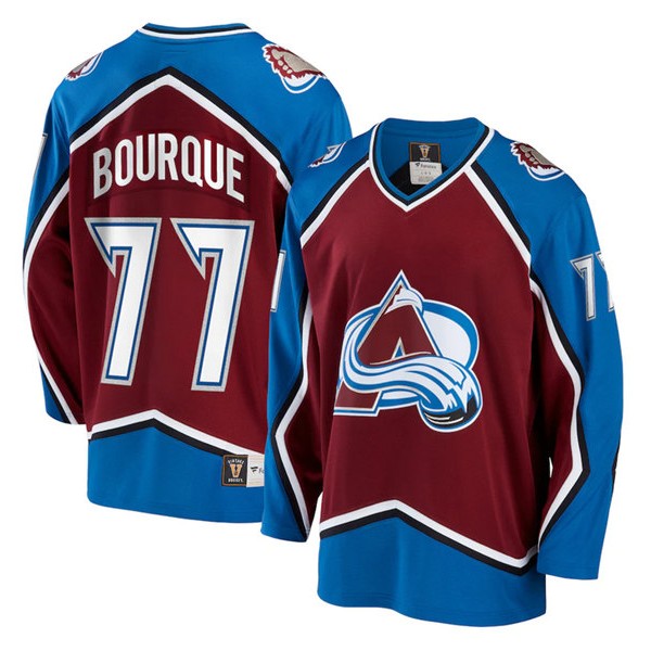 Colorado Avalanche #77 Ray Bourque Red Stitched Jersey